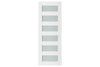 Nova Triplex 023 Soft White Laminated Modern Interior Door | ByPass Door | Buy Doors Online