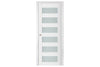 Nova Triplex 023 Soft White Laminated Modern Interior Door | Buy Doors Online