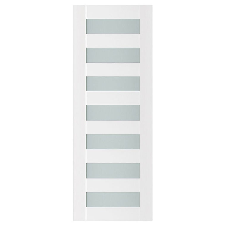 Nova Triplex 024 Soft White Laminated Modern Interior Door | Magic Door