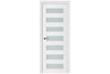 Nova Triplex 024 Soft White Laminated Modern Interior Door | Buy Doors Online