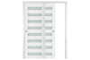 Nova Triplex 025 Soft White Laminated Modern Interior Door | ByPass Door | Buy Doors Online