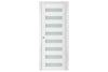 Nova Triplex 025 Soft White Laminated Modern Interior Door | Buy Doors Online