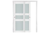 Nova Triplex 029 Soft White Laminated Modern Interior Door | ByPass Door | Buy Doors Online