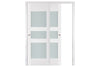 Nova Triplex 036 Soft White Laminated Modern Interior Door | ByPass Door | Buy Doors Online