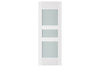 Nova Triplex 036 Soft White Laminated Modern Interior Door | ByPass Door | Buy Doors Online