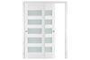 Nova Triplex 040 Soft White Laminated Modern Interior Door | ByPass Door | Buy Doors Online