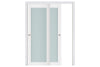 Nova Triplex 054 Soft White Laminated Modern Interior Door | ByPass Door | Buy Doors Online