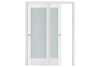 Nova Triplex 056 Soft White Laminated Modern Interior Door | ByPass Door | Buy Doors Online