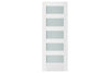 Nova Triplex 059 Soft White Laminated Modern Interior Door | ByPass Door | Buy Doors Online