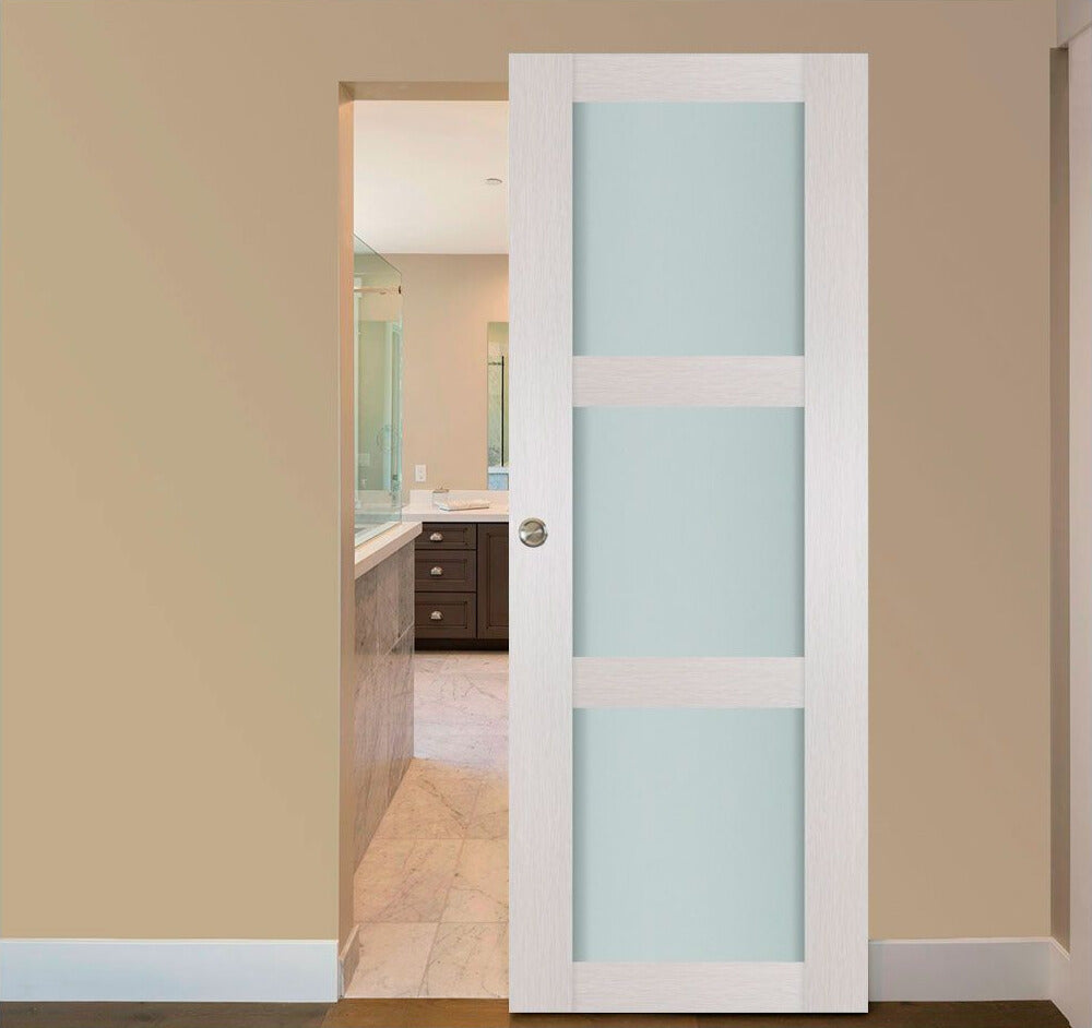 Nova 3 Lite White Wenge Wood Laminated Modern Interior Door | Magic Door