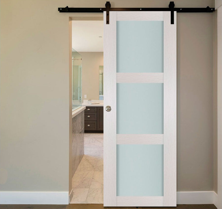 Nova 3 Lite White Wenge Wood Laminated Modern Interior Door | Barn Door