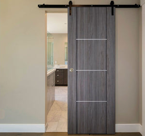 Nova Italia Stile 3H Swiss Elm Laminate Interior Door | Barn Door | Buy Doors Online