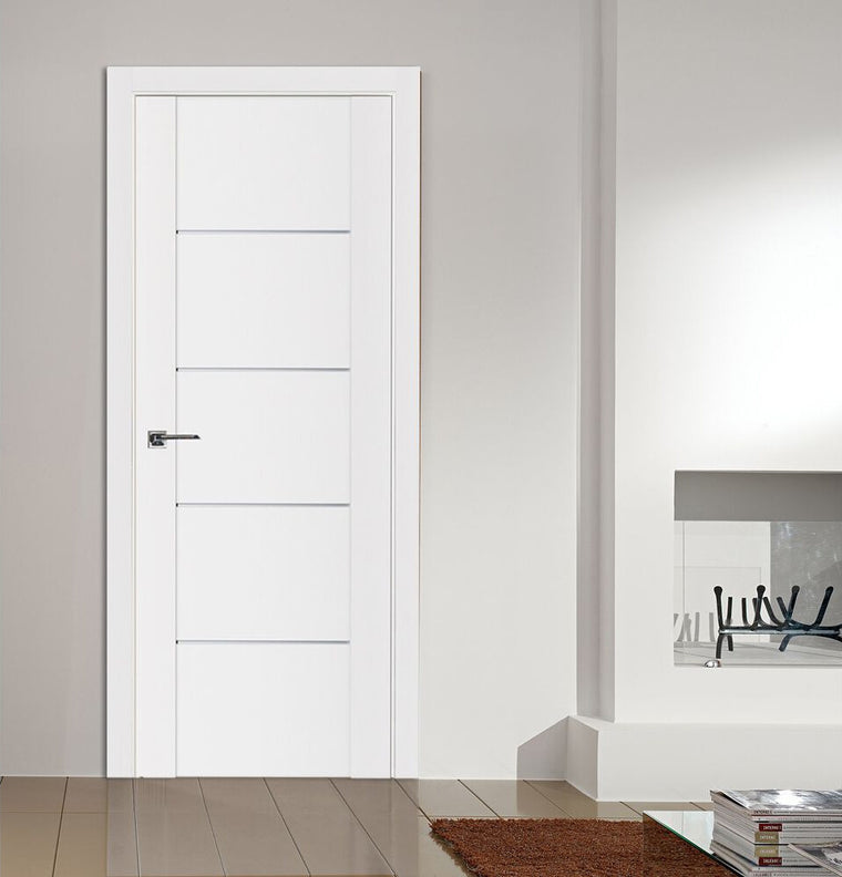 Nova Stile 007 Soft White Laminated Modern Interior Door