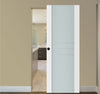 Nova Triplex 005 Soft White Laminated Modern Interior Door | Magic Door | Buy Doors Online