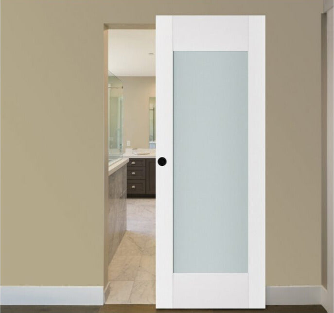 Nova Triplex 012 Soft White Laminated Modern Interior Door | Magic Door