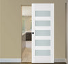 Nova Triplex 040 Soft White Laminated Modern Interior Door | Magic Door | Buy Doors Online