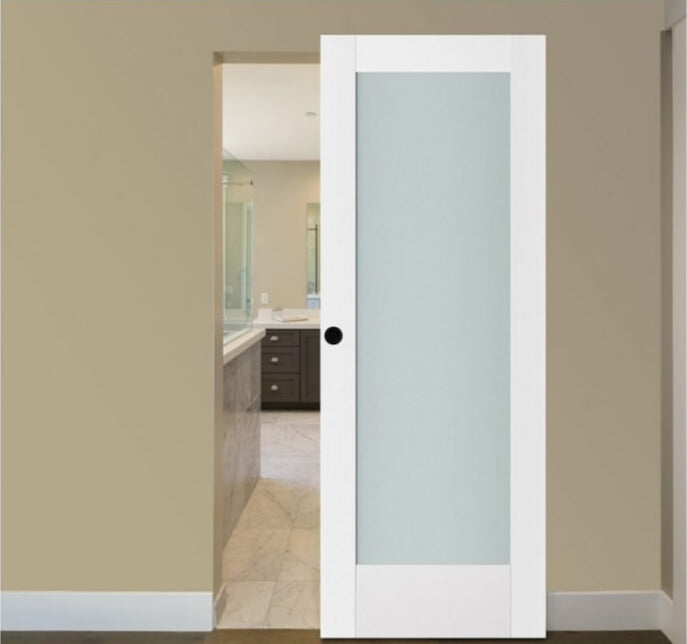 Nova Triplex 056 Soft White Laminated Modern Interior Door | Magic Door