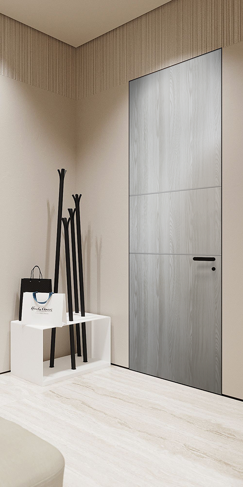 Optima 2H Ribeira Ash Frameless Belldinni Modern Interior Door