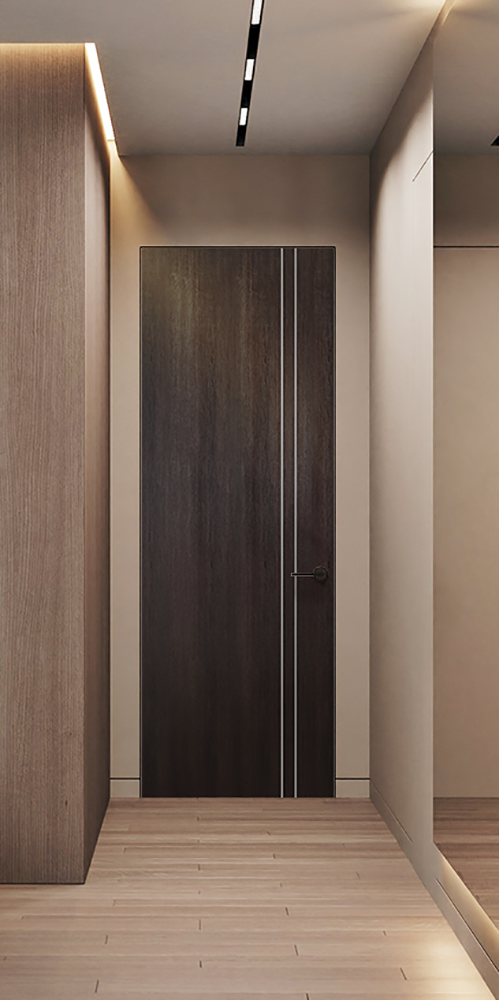 Optima 2V Veralinga Oak Frameless Belldinni Modern Interior Door