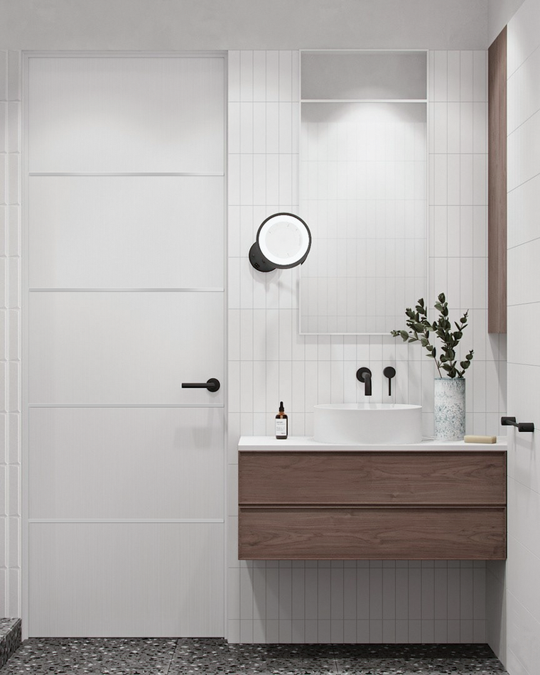 Optima 4H Snow White Frameless Belldinni Modern Interior Door