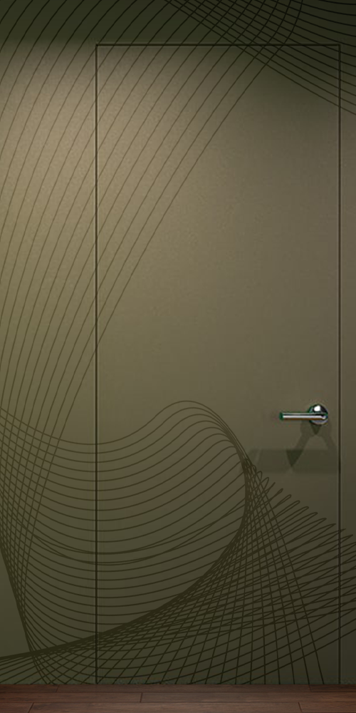 Primed Door Example For Wallpapering 1 Frameless Belldinni Modern Interior Door