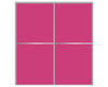 Nova Sliding Closet Doors - Style 02 | Glass Door | Pink | Buy Doors Online