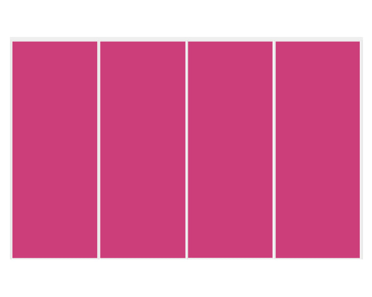 Nova Sliding Closet Doors - Style 01 | Glass Door | Pink