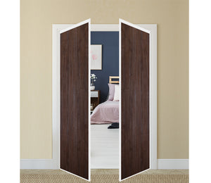 Nova Pivot Closet Doors - Style 01 | Panel Door | Swing Door | Prestige Brown | Buy Doors Online
