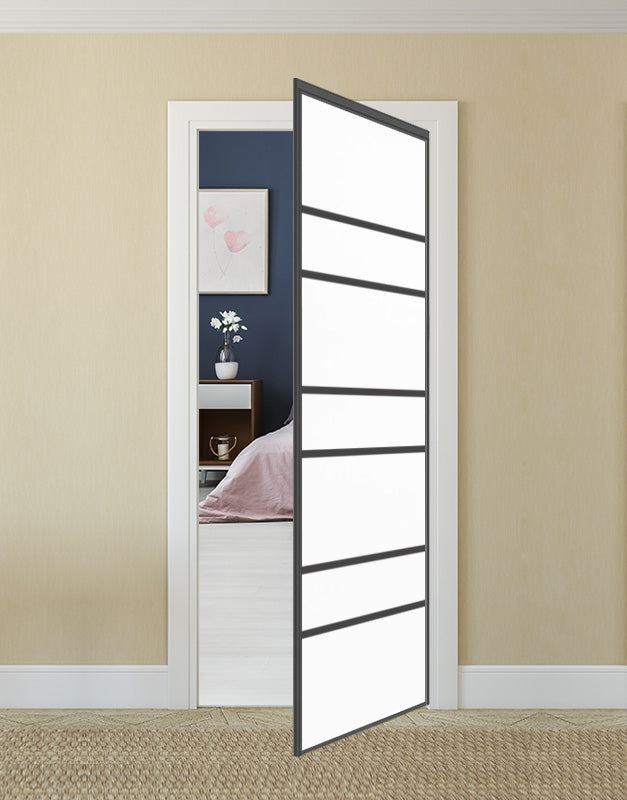 Nova Pivot Closet Doors - Style 09 | Panel Door | Swing Door | Pure White