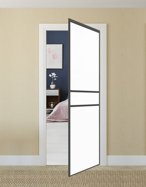 Nova Pivot Closet Doors - Style 07 | Panel Door | Swing Door | Pure White | Buy Doors Online