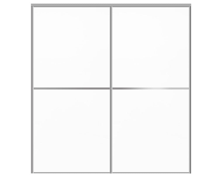 Nova Sliding Closet Doors - Style 02 | Panel Door | Pure White