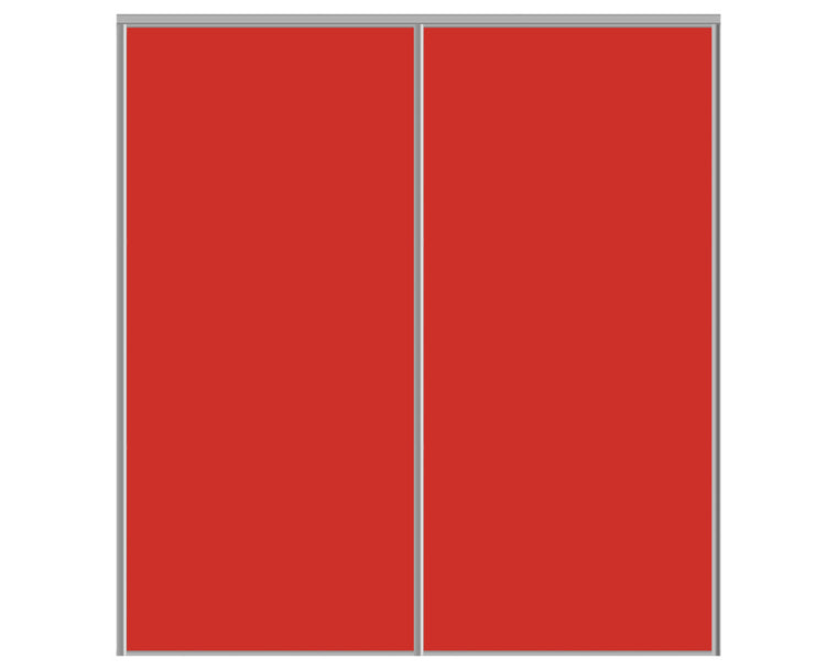 Nova Sliding Closet Doors - Style 01 | Glass Door | Light Red
