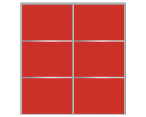 Nova Sliding Closet Doors - Style 03 | Glass Door | Light Red | Buy Doors Online