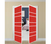Nova Pivot Closet Doors - Style 09 | Glass Door | Swing Door | Light Red | Buy Doors Online