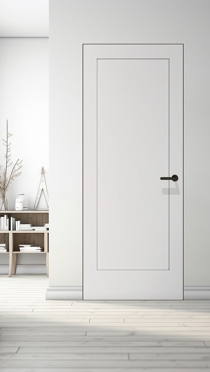 Shaker 1 Panel Primed Belldinni Modern Interior Door