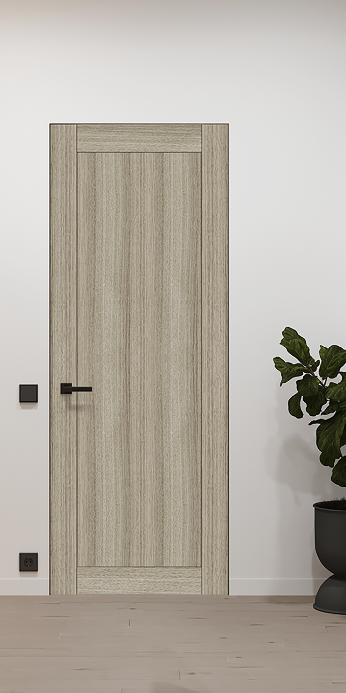 Shaker 1 Panel Shambor Frameless Belldinni Modern Interior Door