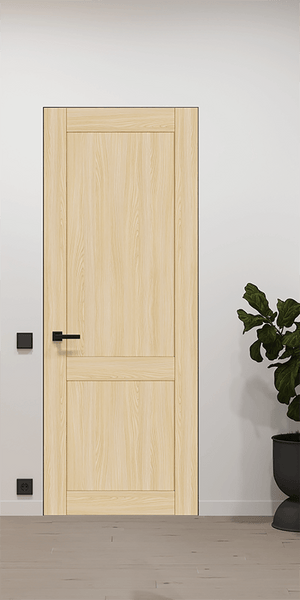 Shaker 2 Panel Loire Ash Frameless Belldinni Modern Interior Door  | Buy Doors Online