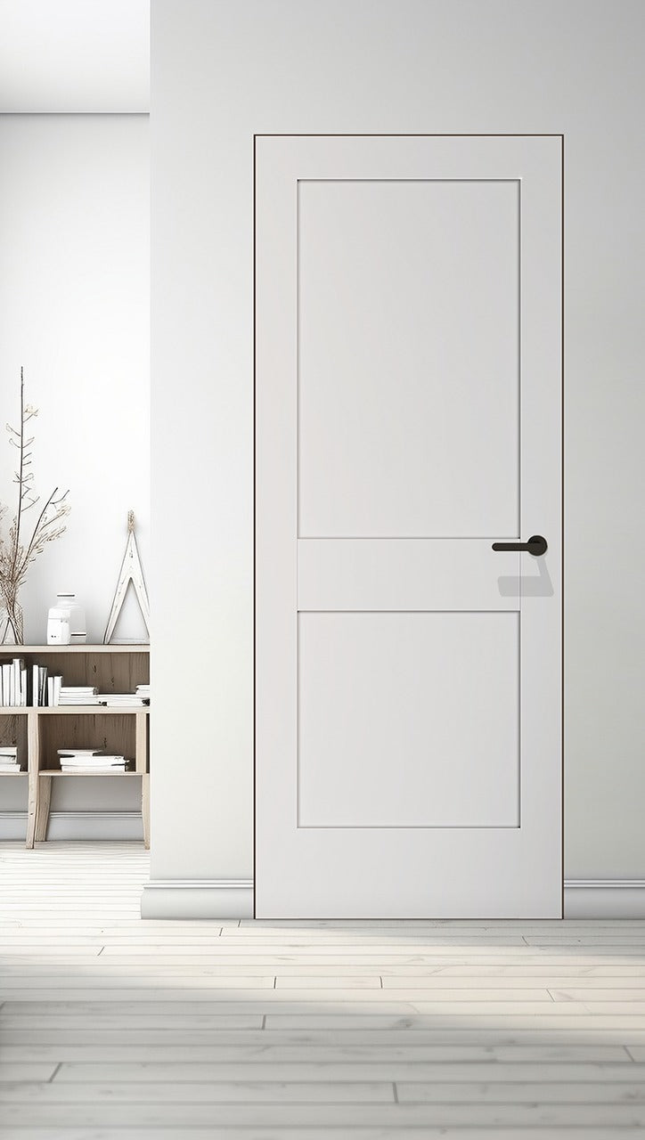 Shaker 2 Panel Primed Belldinni Modern Interior Door