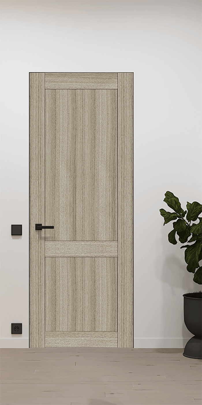 Shaker 2 Panel Shambor Frameless Belldinni Modern Interior Door