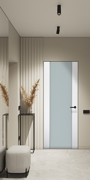 Smart Pro H3G Vetro Polar White Frameless Belldinni Modern Interior Door | Buy Doors Online