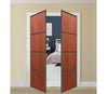 Nova Pivot Closet Doors - Style 04 | Panel Door | Swing Door | Sapele | Buy Doors Online