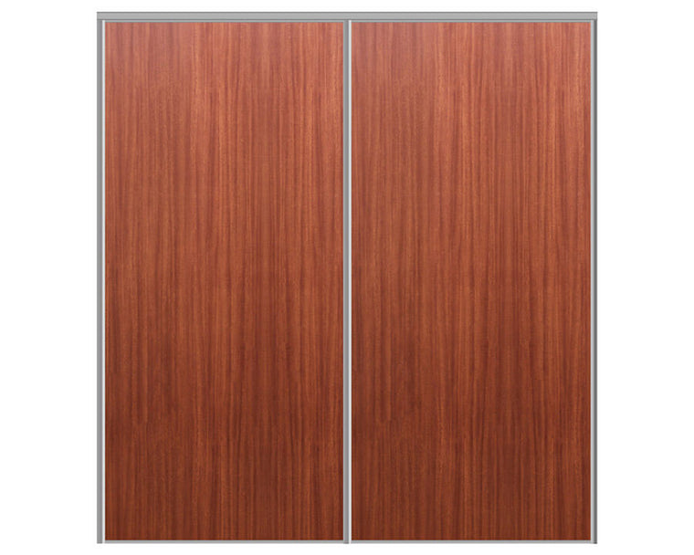 Nova Sliding Closet Doors - Style 01 | Panel Door | Sapele