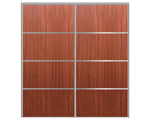 Nova Sliding Closet Doors - Style 04 | Panel Door | Sapele | Buy Doors Online