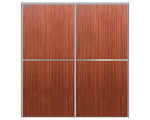 Nova Sliding Closet Doors - Style 02 | Panel Door | Sapele | Buy Doors Online