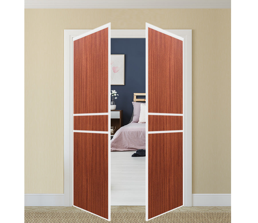 Nova Pivot Closet Doors Style 07 Panel Door Swing Door Sapele
