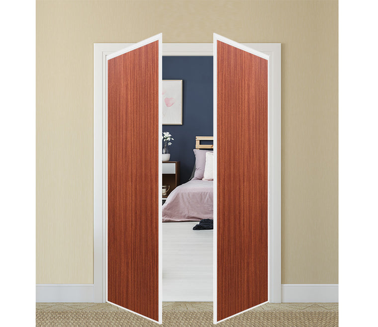 Nova Pivot Closet Doors - Style 01 | Panel Door | Swing Door | Sapele