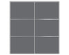 Nova Sliding Closet Doors - Style 03 | Panel Door | Silver Grey | Buy Doors Online