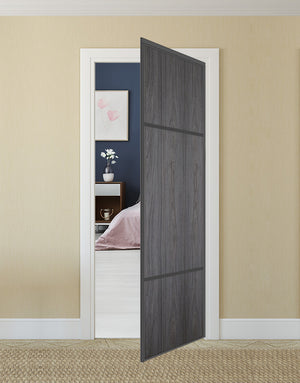 Nova Pivot Closet Doors - Style 10 | Panel Door | Swing Door | Swiss Elm | Buy Doors Online