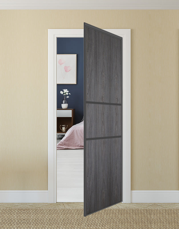 Nova Pivot Closet Doors - Style 06 | Panel Door | Swing Door | Swiss Elm