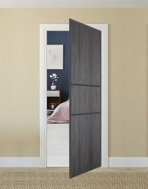 Nova Pivot Closet Doors - Style 06 | Panel Door | Swing Door | Swiss Elm | Buy Doors Online